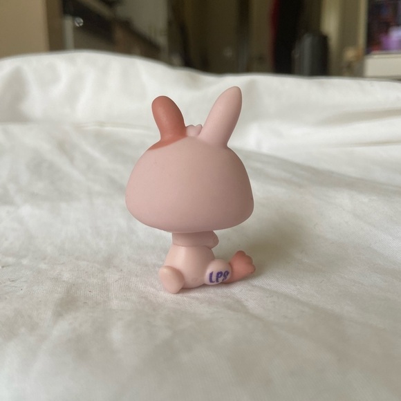 Littlest Pet Shop LPS 1366 Pink & Tan Dwarf Rabbit Bunny Brown Eyes - Picture 11 of 11